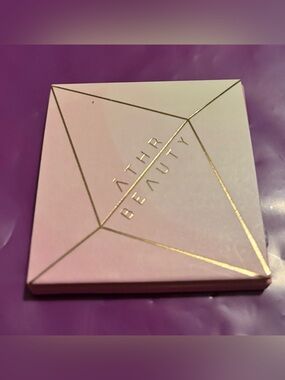 ATHR Beauty Pink Compact with Gold Geometric Detail